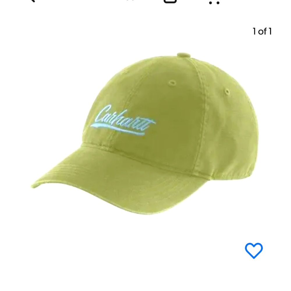 NWT Carhartt Women's Canvas Script baseball Cap